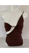 Camila Coelho Women's Body Suit, Brown, Size S