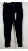 Two The Kopples Women's Skinny Jeans, Black, Size 31W/29L