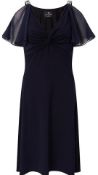 Two Ariella Tashi Embellished Shoulder Dress, Black, Size UK 12