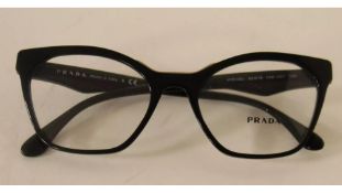Prada Women's Cat Eye Glasses Frame PR09UV, Black