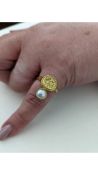 Approximately 120x Ottoman Hands London Brass Pear Rings