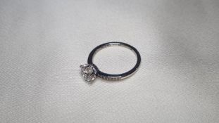 Pandora Sterling Silver Sparkling Crown Ring, Size 58