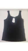 Two Filippa K Women's 100% Lyocell Elli Tencel Tank Top, Black, Size Small