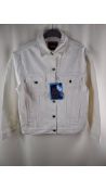 Acne Studios 2000 Snow Ivory White Denim Jacket, UK 34