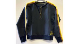 Scotch & Soda Amsterdam Couture Women's 1/4 Zip Jumper, Black, Multi, Size S