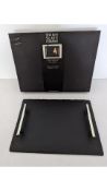Two The Just Slate Company Medium Serving Tray with Plain Handles