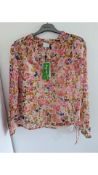 Dante 6 Women's Floral Ava Blouse, Pink, UK 6
