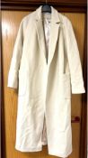 Bazhane BTQ Women's Trench Coat, Cream, Size S, with Coat Bag and Lint Remover