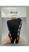 Wolford Linda String Bodysuit, Black, Size XS