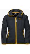 Two Jack Wolfskin Kids Fourwinds Jacket, Phantom, 104