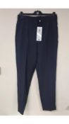 Riani Hose Women's Slim Fit Trousers, Black, Size 14 UK