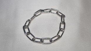 Pandora Sterling Silver Link Chain Bracelet, Size 3