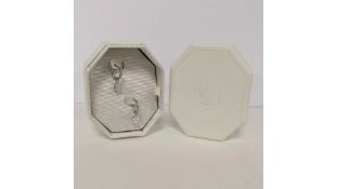 Two Swarovski Millenia Hoop Earrings, Pear Cut, 5636716