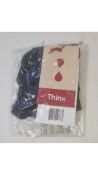 Three Thinx Period Proof Hiphugger Underwear, Black, Size M