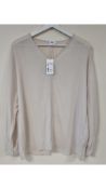 Filippa K Womens Riley Blouse, Ivory, EU 36
