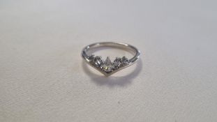 Pandora Sterling Silver Wishbone Ring, Size 58