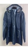 Two Captain Corsaire Women's Regate Lined Raincoat, Navy Blue, Size UK 18