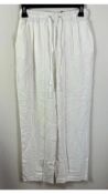 Three Hukka Women's Trousers, White, Size 36