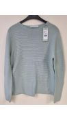 Bianca Women's Cotton Sweater, Green, Size 10 UK