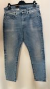 G-Star RAW Men's 3301 Regular Tapered Jeans, Blue, W31/L32