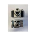 Two Vintage Cameras to include 1x Chinon M-7501, 1x Kodak Bantam Colour Snap Camera. Used, Not Check