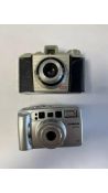 Two Vintage Cameras to include 1x Chinon M-7501, 1x Kodak Bantam Colour Snap Camera. Used, Not Check
