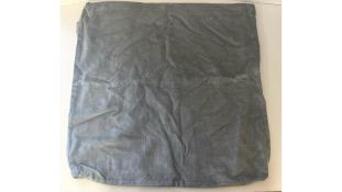 Two Urbanara Tipani Cushion Covers, Green-Grey/Natural, 55X55cm