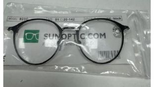 SunOptic Glasses Frames, Gunmetal/Black, 51 20 142
