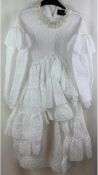 Simone Rocha Women's Ruffle Dress, White, UK 6