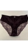Twenty-one Ashley Graham Women's Briefs, Black/Purple, UK 26-28