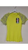 Four Asics Women's Sport Reflect SS Top, Sour Yuzu, Size L