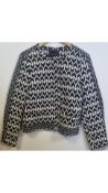Maison Scotch Women's Geometric Jacket, Size 3, No Tags.