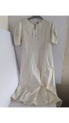 Mykke Hofmann Kulla Cotton Long Dress, Balloon Sleeves, Off White, Size X-Small