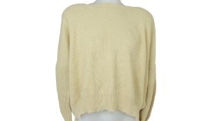 Ben Tavernity Men's Unravel Project Cashmere Sweater, Beige, Size M