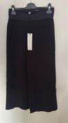 Ania Schierholt Women's Wide Leg Trousers, Black, Size 36