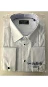 Hunt & Holditch Men's Mayfair Point Tailored Fit Dress Shirt, White, Size 17 (43)
