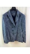 John Varvatos Men's Double Blazer, Blue, Size 48
