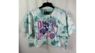 Four Siksilk Women's Space Jam A New Legacy Bugs Crop T-Shirt, Green, UK 10