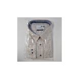 Four Woods of Shropshire Men's Blue/Red Check Long Sleeved Shirt, 22"/56cm