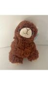 Six Out of The Blue Plush Llama Soft Toy 22cm, Brown