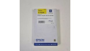 Epson T7554 Yellow Genuine, XL High Yield Ink Cartridge DuraBrite Ultra