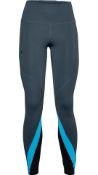 Under Armour Women's Rush Leggings, Mechanic Blue, Small