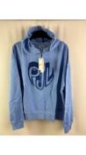 Pepe Jeans Women's Fifi Hooded Jumper, Blue, Size XL
