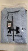 Three Under Armour Men's Storm Half-Zip Midlayer, Isotope Blue, 3X-Large