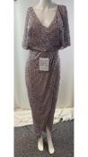 Beauut Women's Flow Sleeve Dress, Dusty Pink, Size UK 10. Used