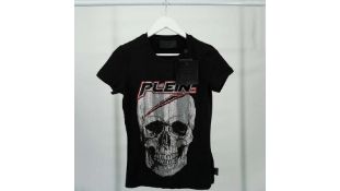 Philipp Plein Women's Space T-Shirt, Black, Size Small