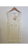 Oscalito Women's Wool Cream Vest, UK 6/8
