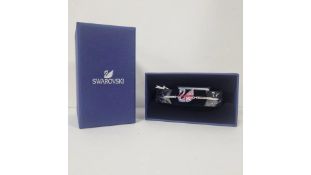Two Swarovski Union Jack Swan Bangles, 5476639