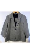 Olsen Women's Blazer, Anthra Grey, Size 38