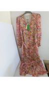 Dante 6 Women's Floral Zahava Maxi Dress, Pink, UK 10